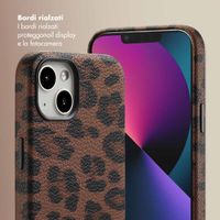 Selencia Cover Sabi Stampa pantera con MagSafe Apple iPhone 13 - Mocha Brown