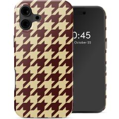 Selencia Cover posteriore Vivid con MagSafe Apple iPhone 16 - Pied-de-Poule