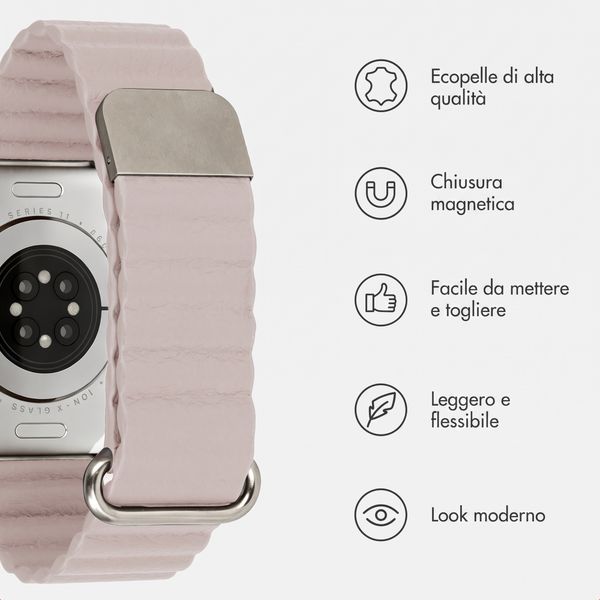 imoshion Cinturino magnetico in pelle sintetica Apple Watch | 38/40/41/42 mm - Beige