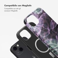 Selencia Cover posteriore Vivid con MagSafe Apple iPhone 13 - Leo Bubble Green