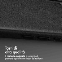 Accezz Cover in Pelle con MagSafe Apple iPhone 16 - Onyx Black