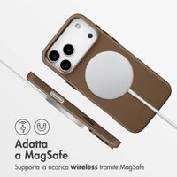 Accezz Cover in Pelle con MagSafe Apple iPhone 17 Pro Max - Marrone caffè