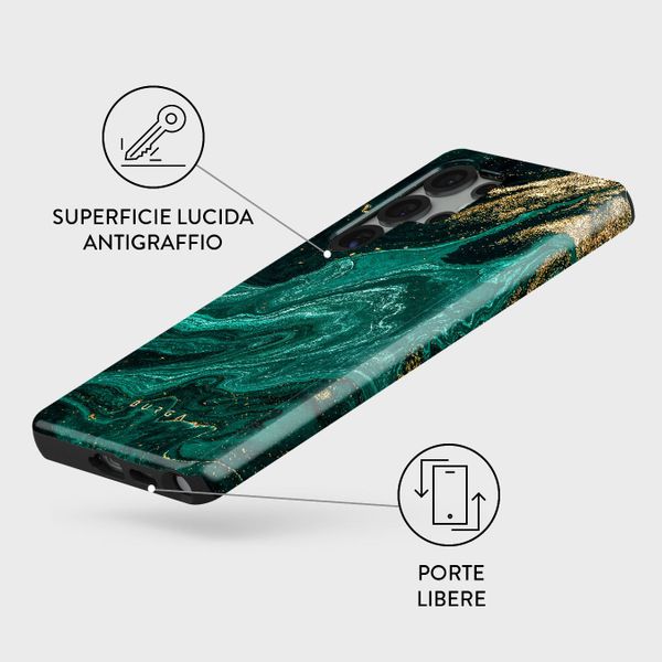 Burga Cover Posteriore Resistente Samsung Galaxy S25 Ultra - Emerald Pool