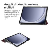 imoshion Cover a libro Trifold Samsung Galaxy Tab A9 Plus - Bordeaux