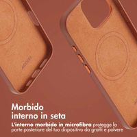 Accezz Cover in Pelle con MagSafe Apple iPhone 16 Pro Max - Sienna Brown