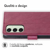 imoshion Cover a libro di Lusso Samsung Galaxy S24 FE - Bordeaux