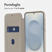 imoshion Bookcase trasparente con MagSafe Samsung Galaxy S25 / S24 - Beige