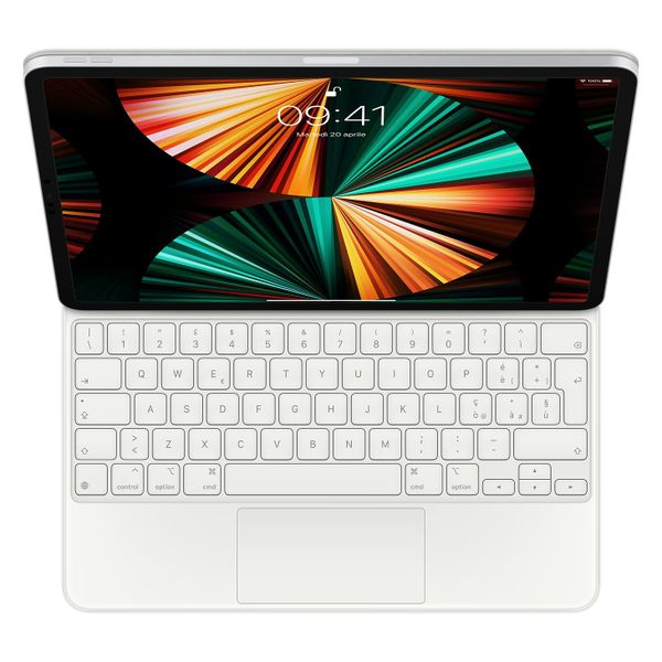 Apple Magic Keyboard Apple iPad Air 13 pollici (2026) M4 / (2025) M3 / (2024) M2 / iPad Pro 12.9 (2018/2020/2021/2022) - QWERTY / IT - Bianco