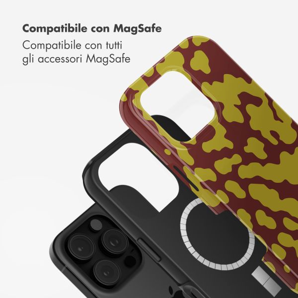 Selencia Cover posteriore Vivid con MagSafe Apple iPhone 16 Pro - Moo'd Olive Dust