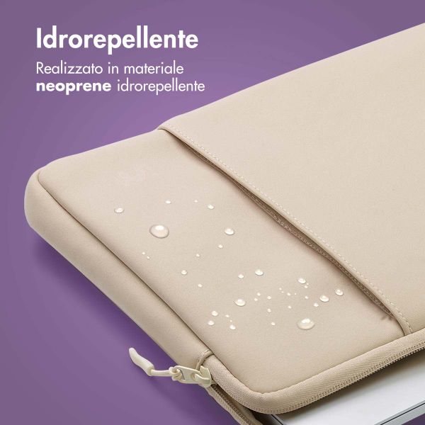 imoshion Cover per laptop 13 pollici - Laptopsleeve con tasca - Sandstone