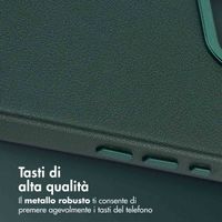Accezz Cover in Pelle con MagSafe Apple iPhone 17e / 16e - Cedar Green