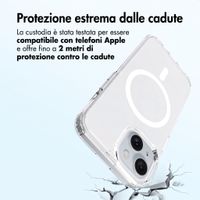 Accezz Cover posteriore Xtreme Impact con MagSafe Apple iPhone 15 - Trasparente