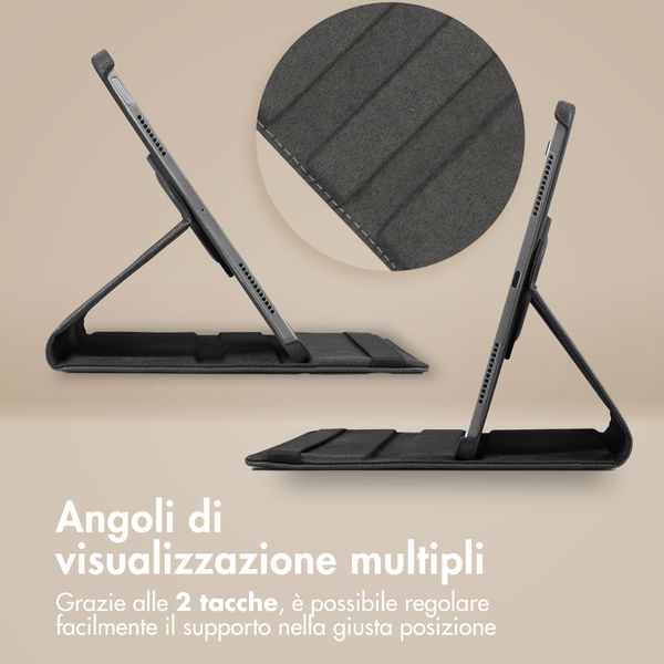 imoshion Cover Girevole a 360° Samsung Galaxy Tab A11 Plus - Nero