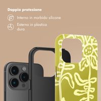 Selencia Cover Posteriore Vivid Apple iPhone 15 Pro - Chalky Bloom