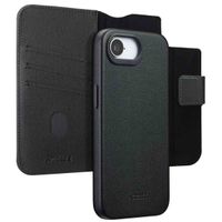 Accezz Cover in pelle 2 in 1 con MagSafe Apple iPhone 17e / 16e - Onyx Black