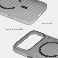 Accezz Cover Lite con MagSafe | Fluted | Apple iPhone 18 Pro Max / 17 Pro Max - Nero