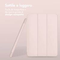 Accezz Cover a libro in silicone Smart Samsung Galaxy Tab A9 8.7 pollici - Rosa