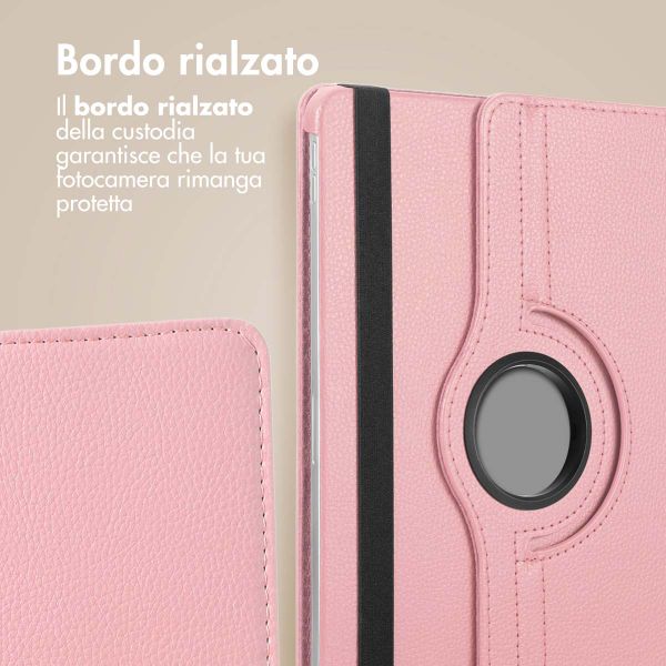 imoshion Cover Girevole a 360° Samsung Galaxy Tab A9 Plus - Rosa