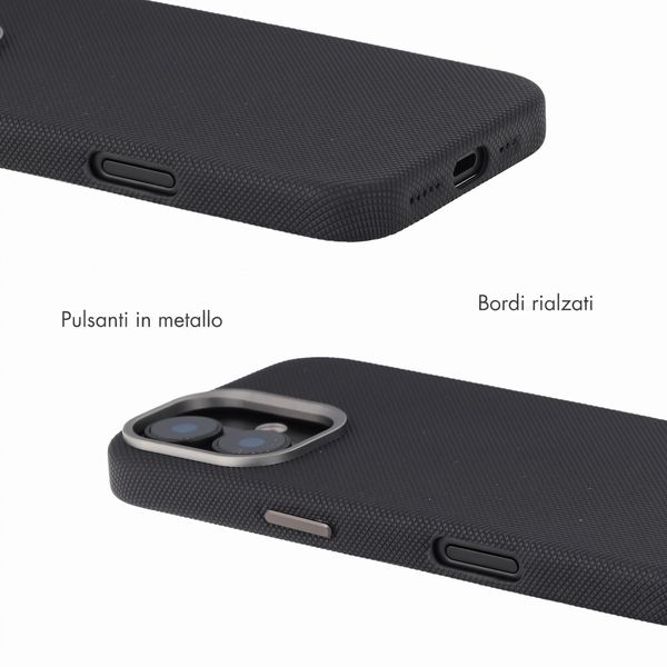 Accezz Cover Mesh con MagSafe Apple iPhone 16 - Nero