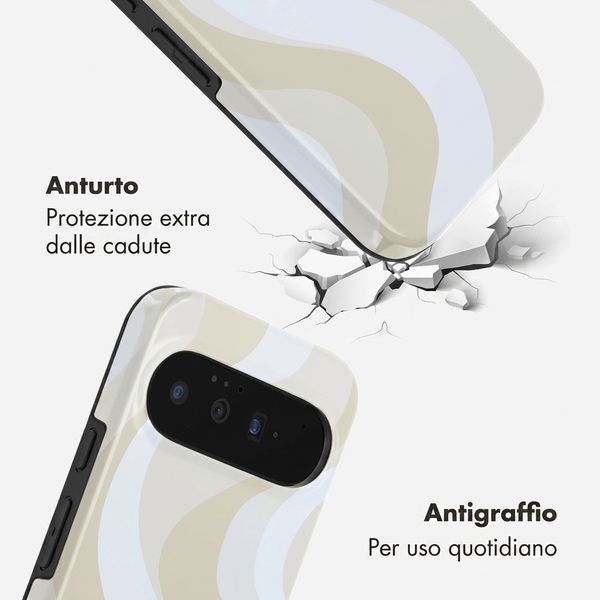 Selencia Cover posteriore Vivid con MagSafe Google Pixel 11 Pro - Desert Waves Beige