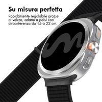 imoshion Nylon bandje Samsung Galaxy Watch Ultra (2024/2025) - Zwart