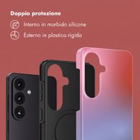 Selencia Cover posteriore Vivid con MagSafe Samsung Galaxy S26 FE - Gradient Soft Blush