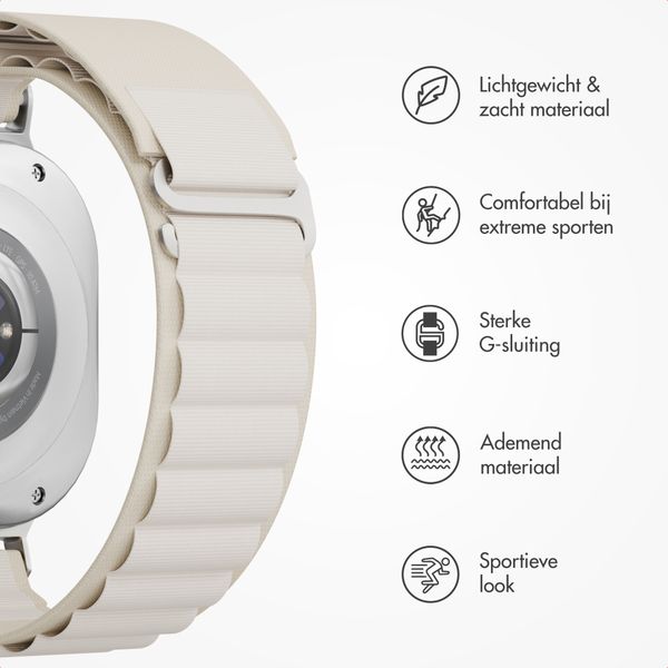Accezz Cinturino in nylon Alpine Samsung Galaxy Watch Ultra 2 (2026) / Ultra (2024/2025) - Luce stellare