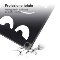 imoshion Cover Trifold Design Samsung Galaxy Tab A11 Plus / A9 Plus - Don't touch