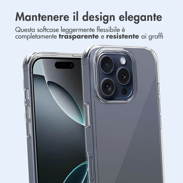 imoshion Cover posteriore protettiva Apple iPhone 16 Pro - Trasparente