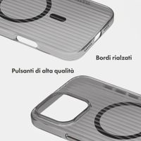 Accezz Cover Lite con MagSafe | Fluted | Apple iPhone 16 Pro Max - Nero