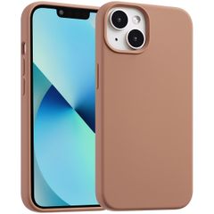 Accezz Cover in silicone liquido con MagSafe Apple iPhone 13 Mini - Marrone chiaro