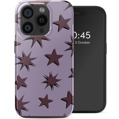 Selencia Cover posteriore Vivid con MagSafe Apple iPhone 15 Pro - Stars Plum Lilac