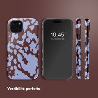 Selencia Cover posteriore Vivid con MagSafe Apple iPhone 15 - Moo'd Lavender Glow