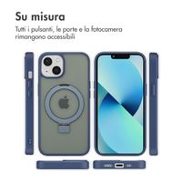 Accezz Cover con anello e supporto con MagSafe Apple iPhone 13 - Blu