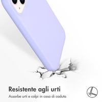 Accezz Cover in silicone liquido con MagSafe Apple iPhone 14 / 13 - Viola
