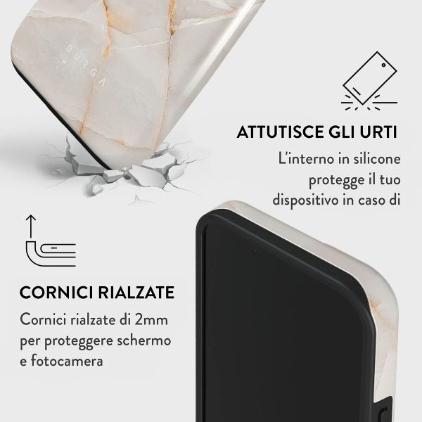 Burga Cover Posteriore Resistente Apple iPhone 14 - Vanilla Sand