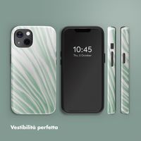 Selencia Cover posteriore Vivid con MagSafe Apple iPhone 13 - Nature Grayed Jade
