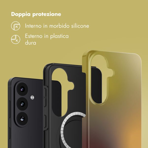 Selencia Cover posteriore Vivid con MagSafe Samsung Galaxy S26 - Gradient Olive Dust