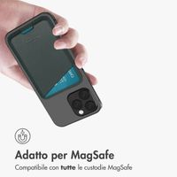 Accezz Portacarte in pelle - Compatibile con MagSafe e Qi2 - Cedar Green