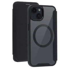 imoshion Bookcase trasparente con MagSafe Apple iPhone 15 - Nero
