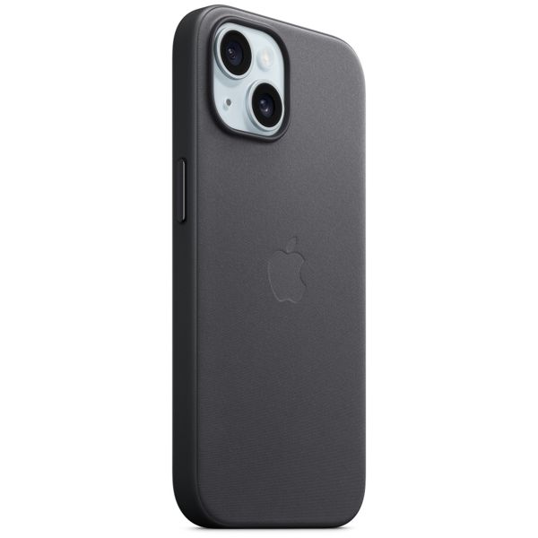 Apple Cover Posteriore FineWoven con MagSafe Apple iPhone 15 - Nero