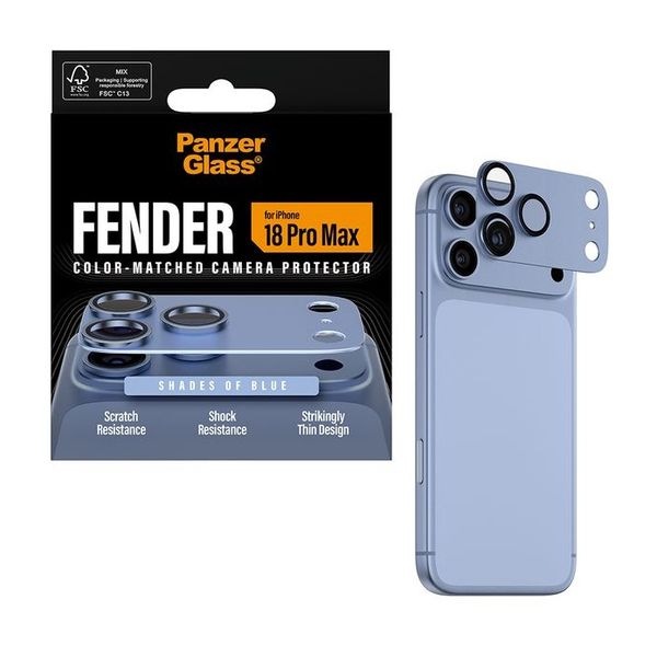 PanzerGlass Fender Protezione fotocamera Apple iPhone 18 Pro Max - Italian Blue