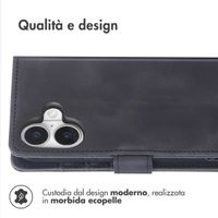 imoshion Cover a libro con Cordino Apple iPhone 16 - Nero