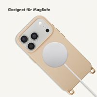 Selencia Rivièra MagSafe Backcover met afneembare haakjes Apple iPhone 17 Pro Max - Milky Latte
