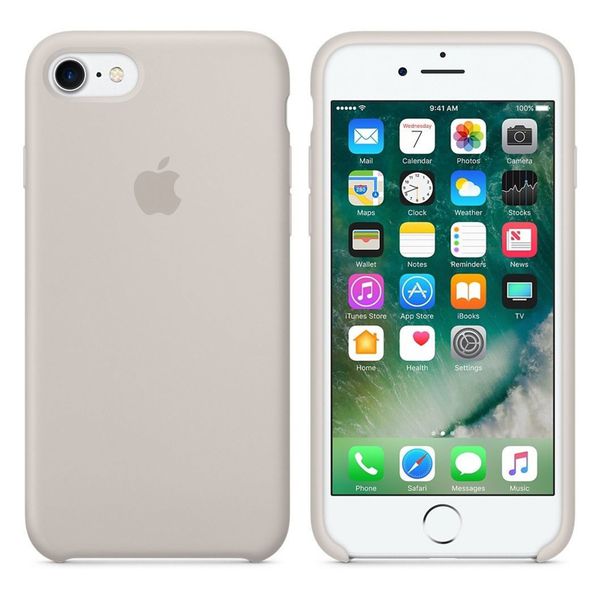Apple Cover in Silicone Apple iPhone SE (2022 / 2020) / 8 / 7 - Stone