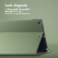 Accezz Cover Tablet Classica Apple iPad 9 (2021) 10.2 pollici / iPad 8 (2020) 10.2 pollici / iPad 7 (2019) 10.2 pollici - Verde