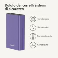 imoshion Powerbank in alluminio Ultra Series 20.000 mAh - Ricarica rapida fino a 33 watt - Tropical Violet