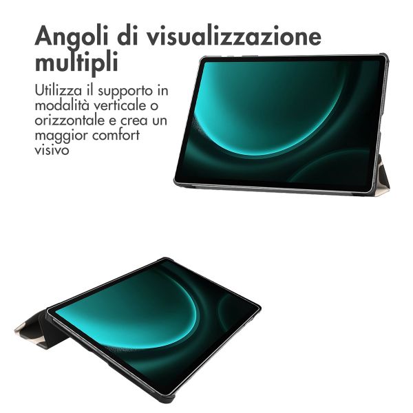 imoshion Cover Trifold Design Samsung Galaxy Tab S10 Plus / Tab S9 FE Plus / Tab S9 Plus - Leopard