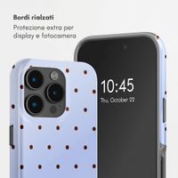 Selencia Cover posteriore Vivid con MagSafe Apple iPhone 15 Pro - Happy Dots Digital Sky