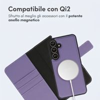 imoshion Cover a libro di lusso 2-in-1 rimovibile Samsung Galaxy S24 FE - Viola